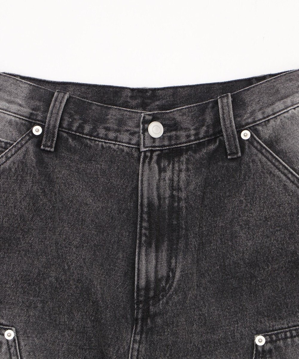 WEGO ダブルニーダメージデニムショーツ 