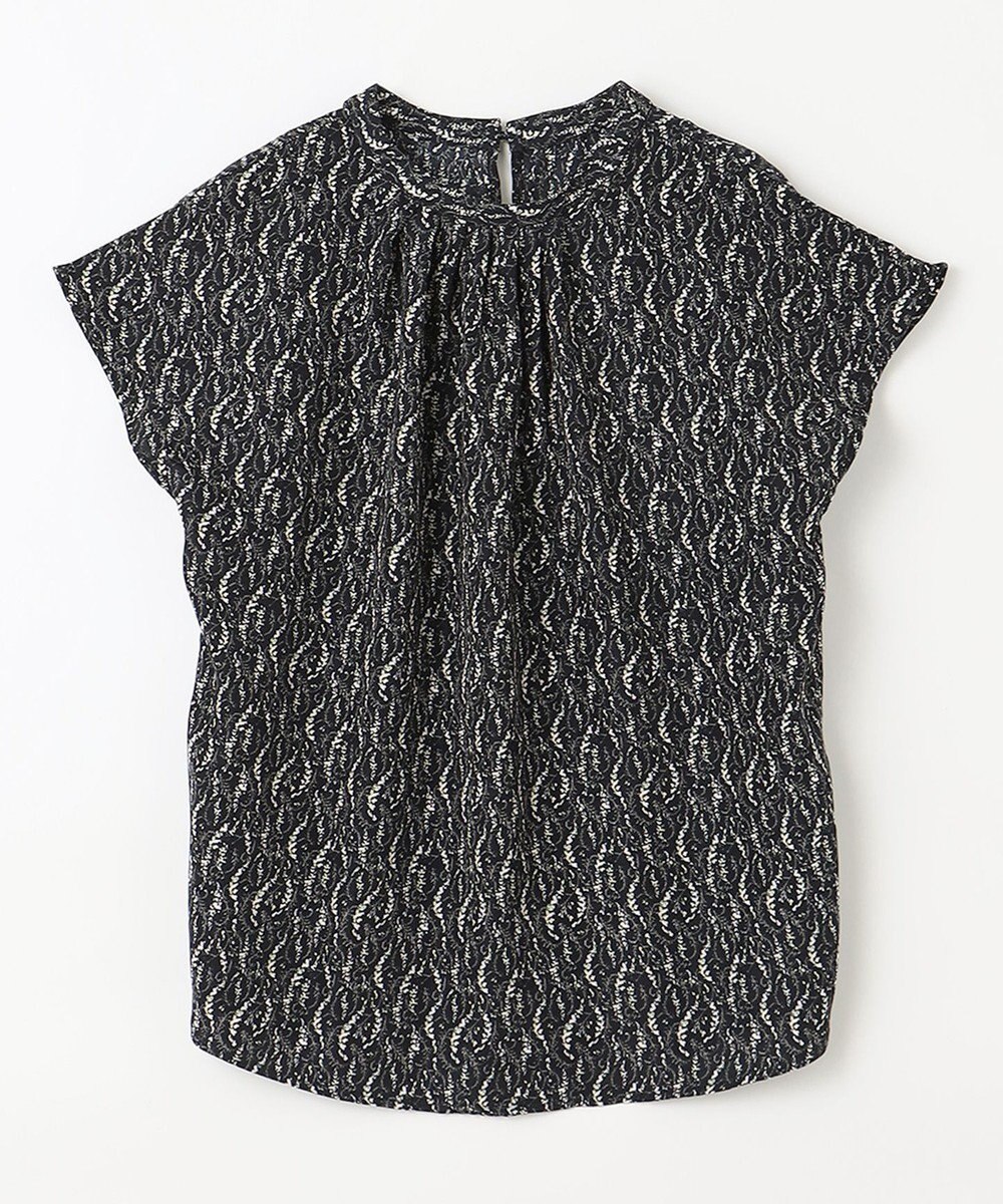 ANY 【洗濯機可能】プリントブラウス 