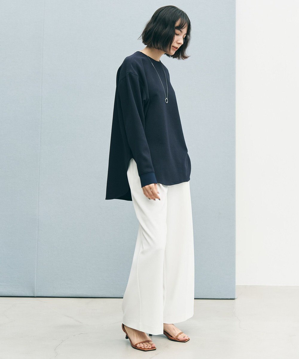 UNFILO ジョーゼット ラウンドテール プルオーバー 