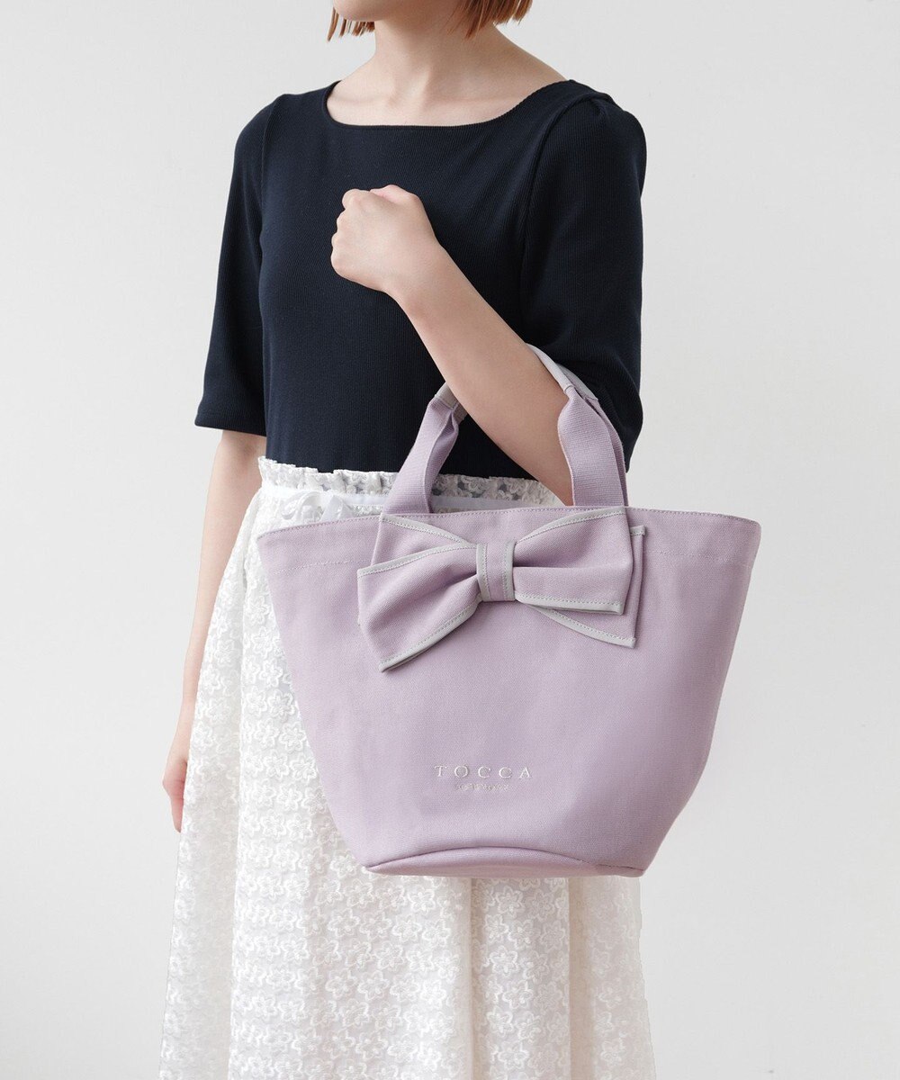 TOCCA RIBBON KNOT CANVASTOTE キャンバストート 
