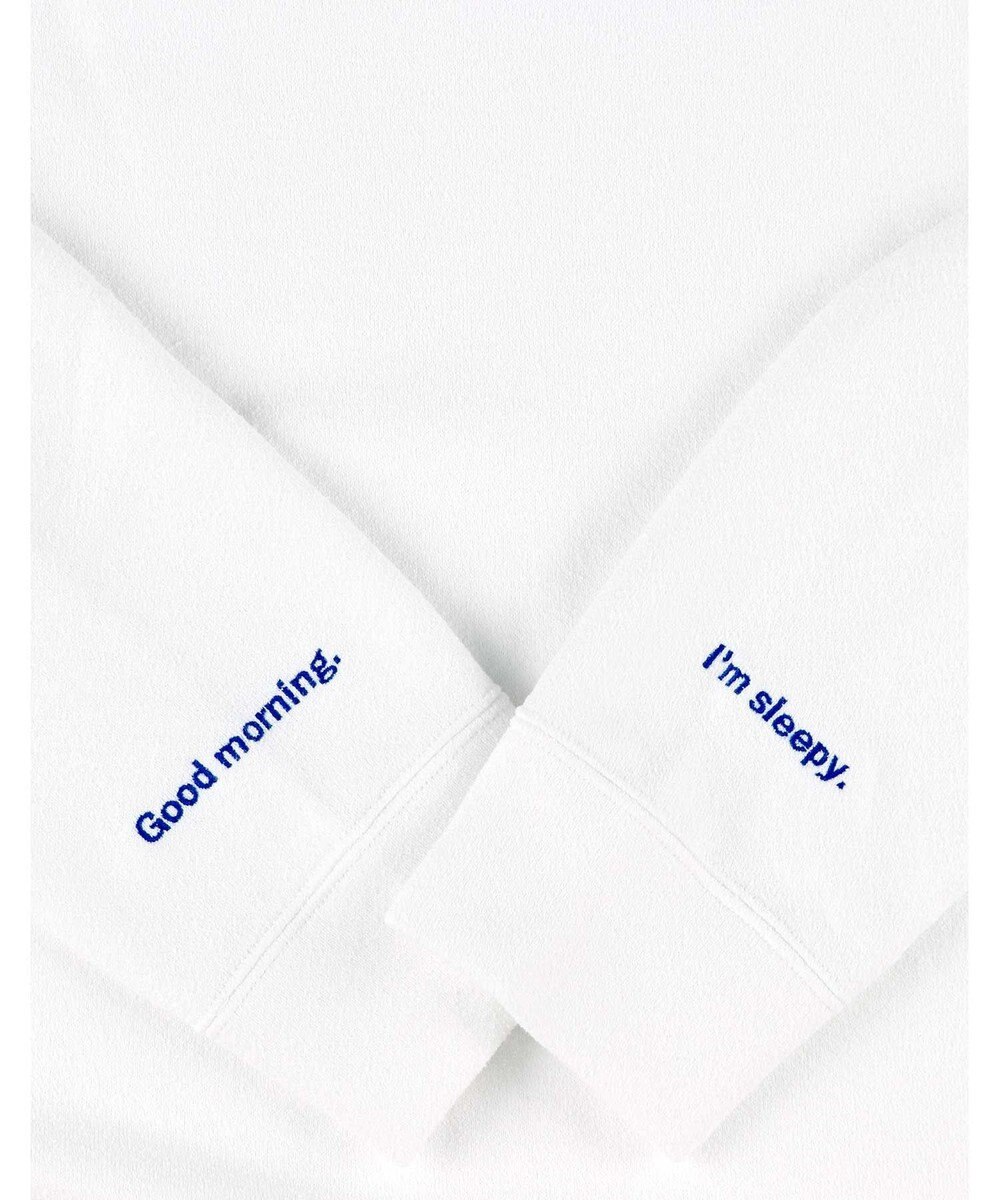 une nana cool 【綿混】あくびのお嬢さんのブークレー裏毛フーディー 