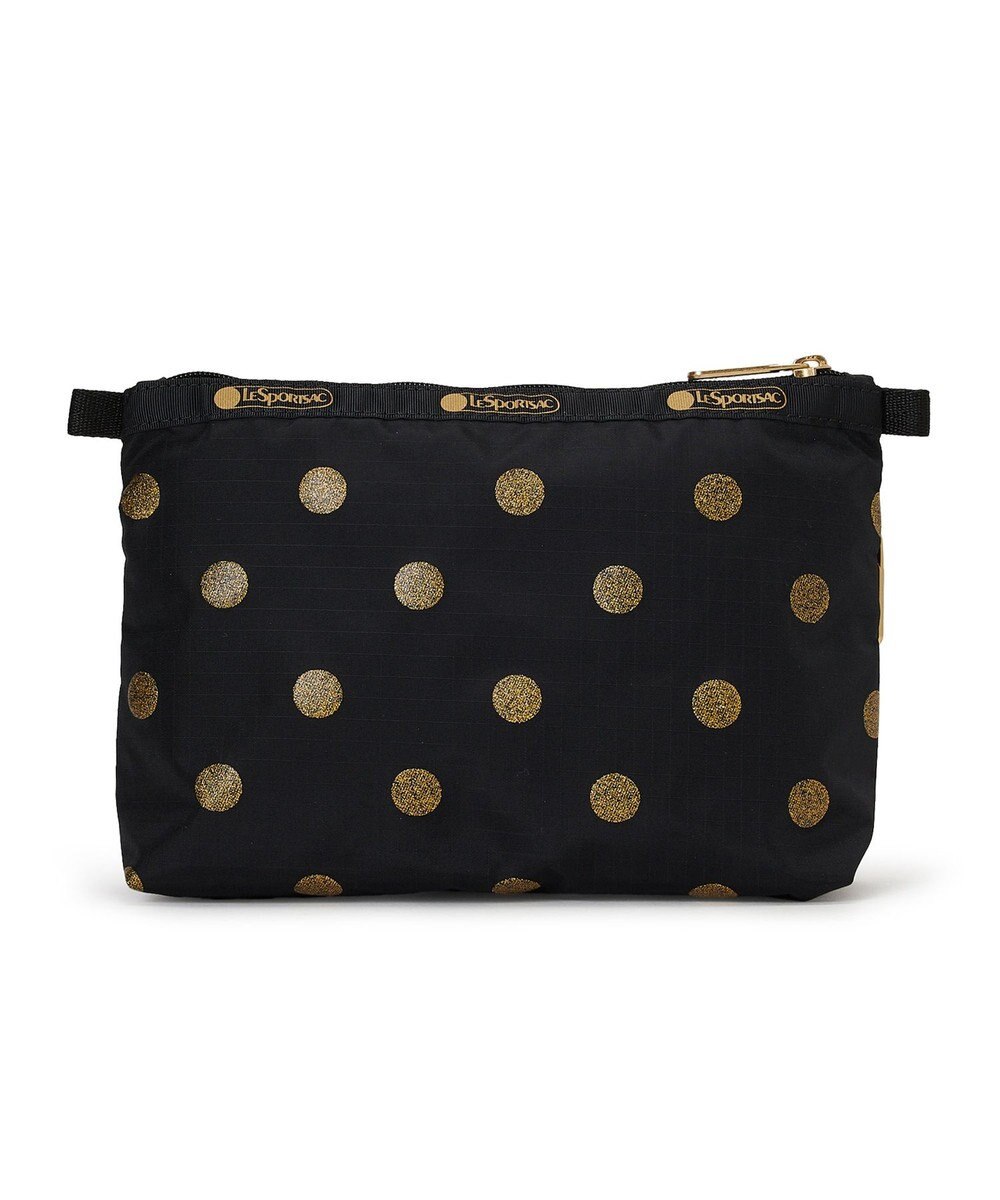 LeSportsac COSMETIC CLUTCH/ゴールドグリッタードッツ 