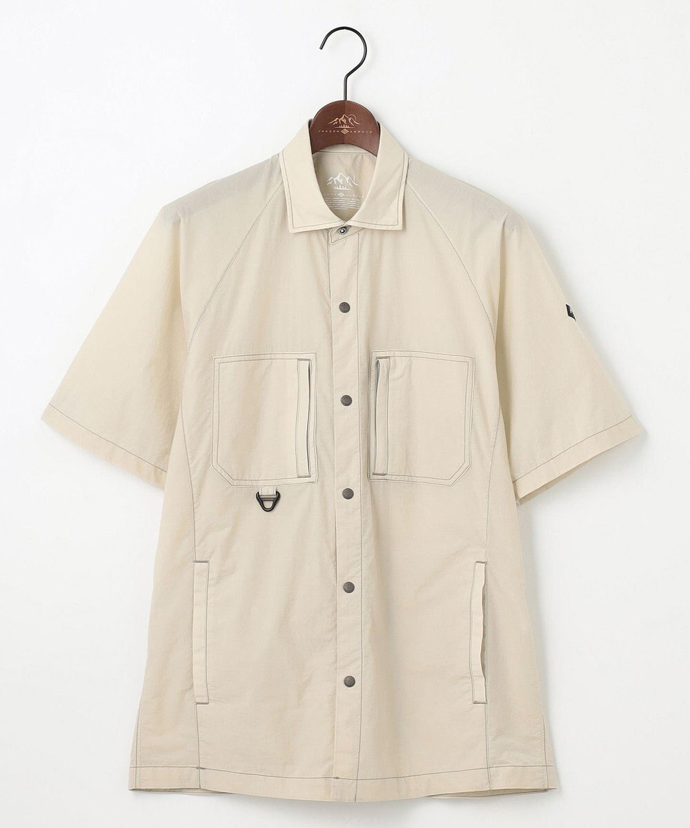 JOSEPH ABBOUD MOUNTAIN 【軽量/ECO撥水/ストレッチ/男女兼用】ライトワッシャー アウトドア 半袖 シャツ 