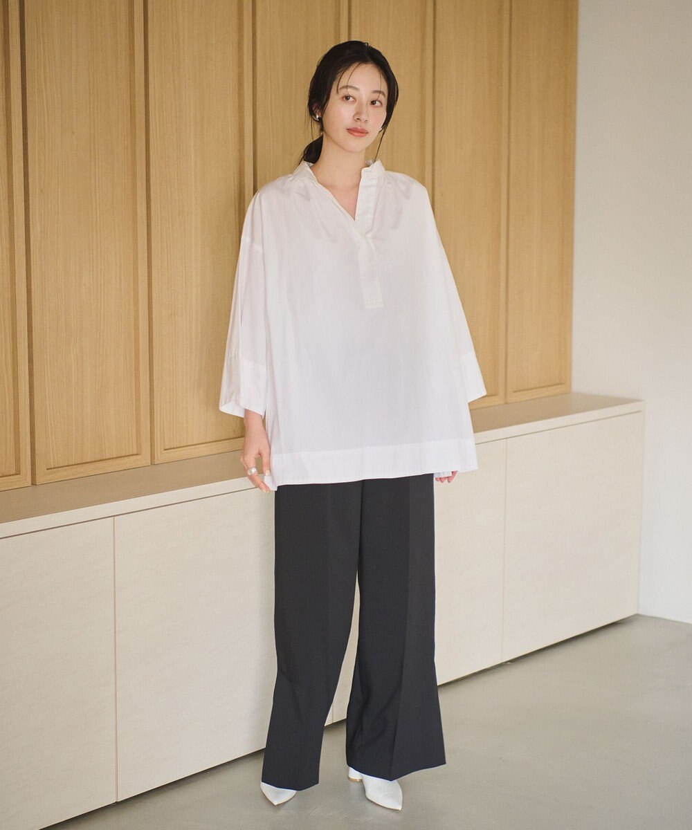 #Newans 【ANSWER for ヘルシーカジュアル】ワイドスリーブシャツ 