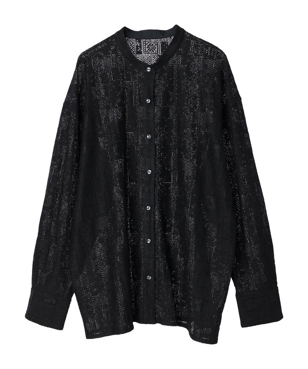 Green Parks 総レースシャツ 