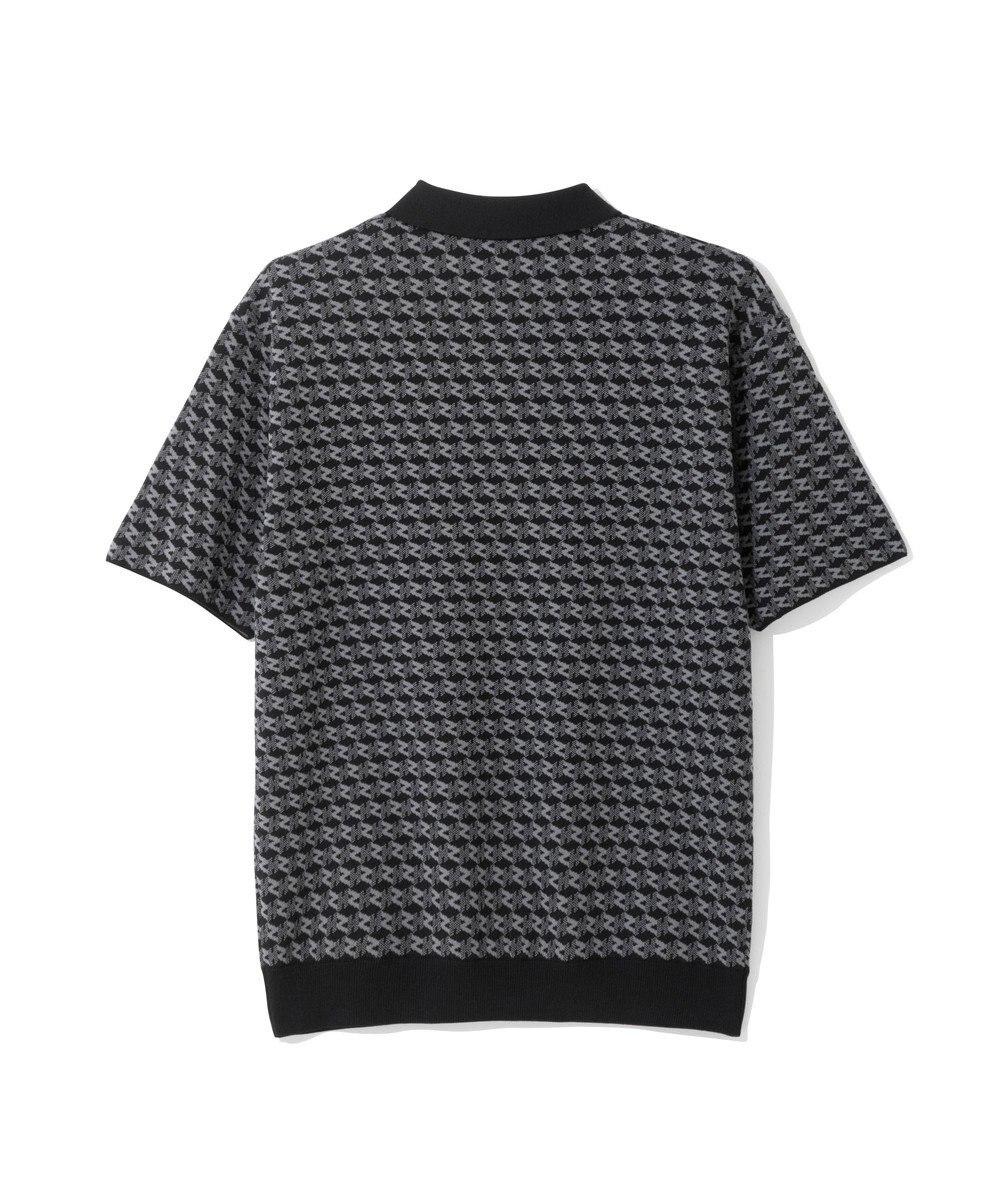 ZERO HALLIBURTON 半袖モノグラムニットポロシャツ ZHG-M5A4d 85116 