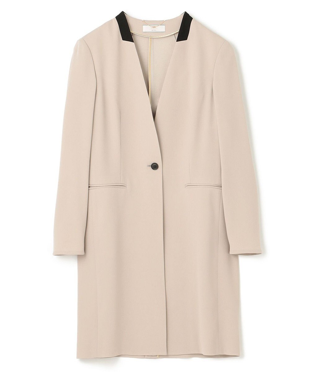 BEIGE， CINDY / ノーカラーロングジャケット 