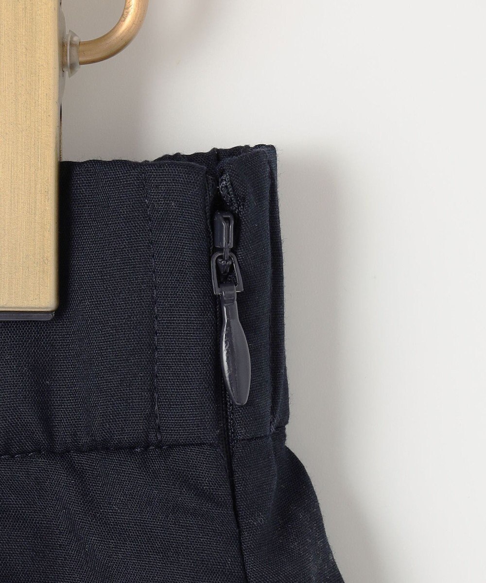 組曲 レースパネルプリント タックフレアスカート 