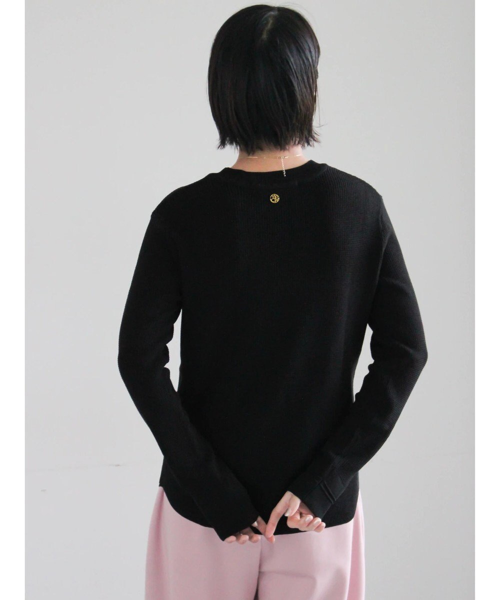 Te chichi チャーム付きワッフルニットプルオーバー 