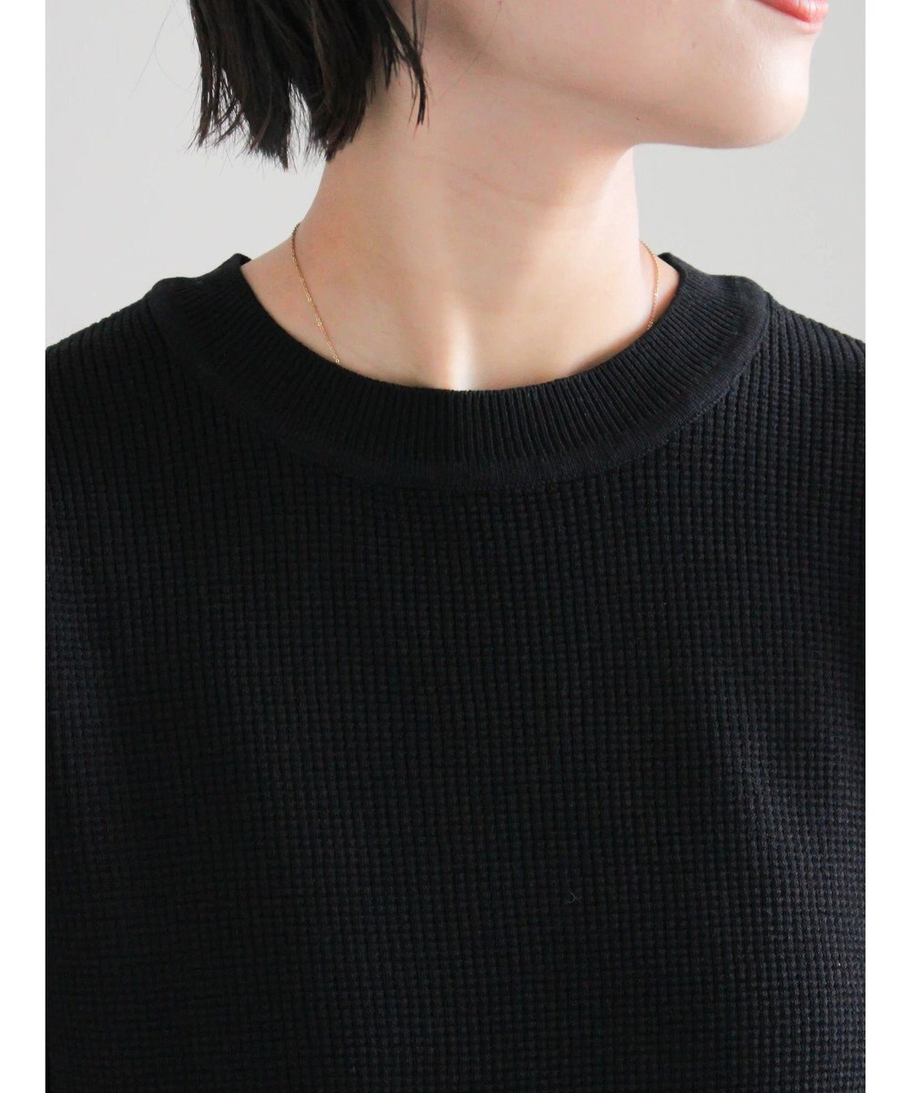 Te chichi チャーム付きワッフルニットプルオーバー 