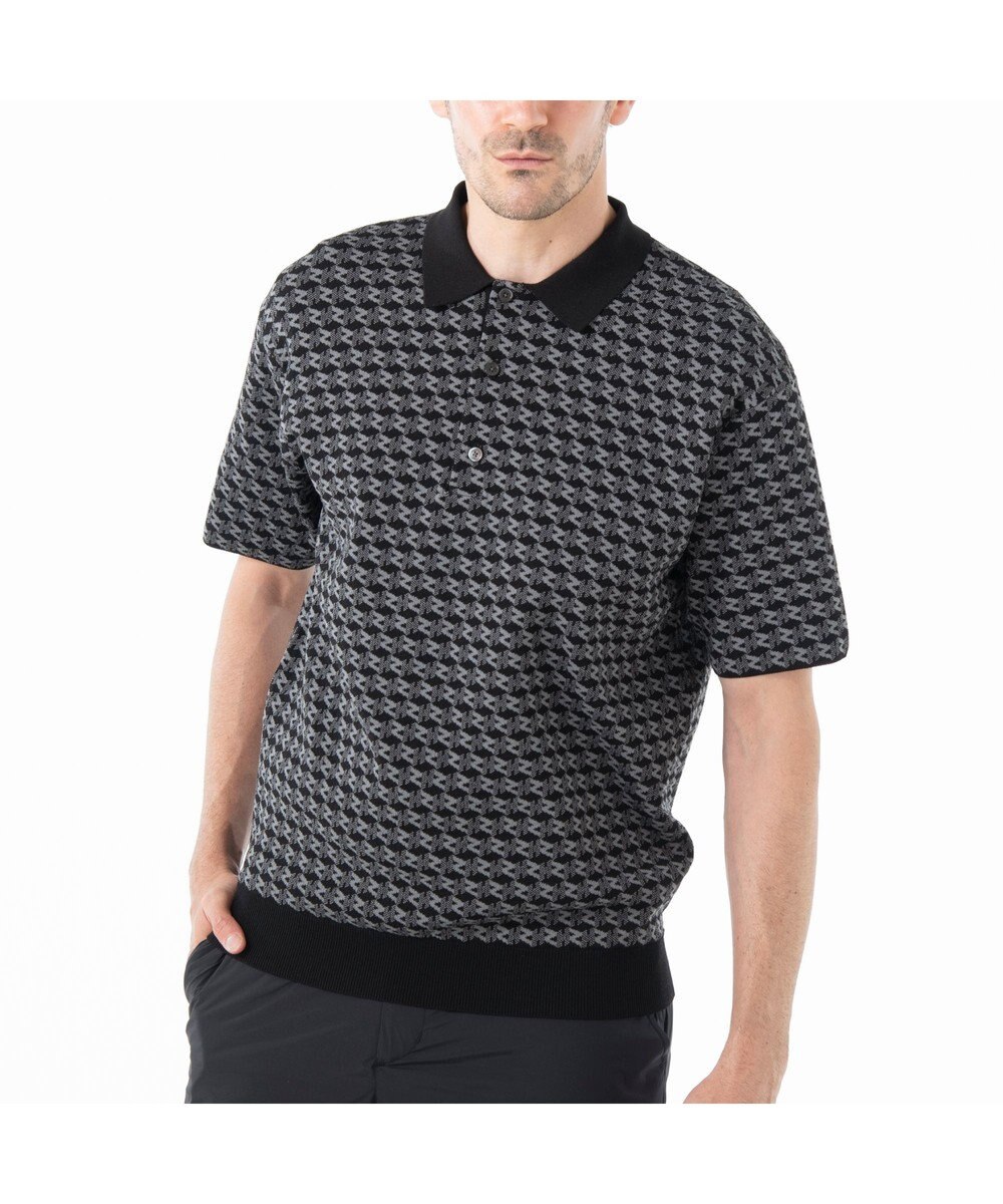 ZERO HALLIBURTON 半袖モノグラムニットポロシャツ ZHG-M5A4d 85116 