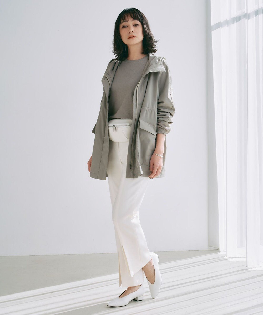 ICB 【洗える】クロスコンビ シアースリーブニット 