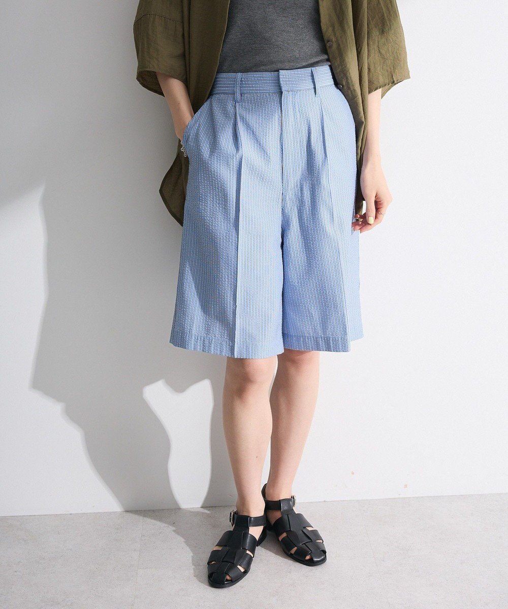 Green Parks ・ELENCARE DUE ストライプショートパンツ 