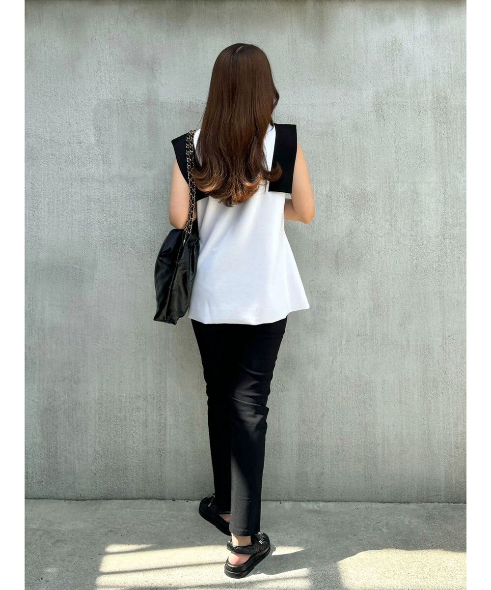 Green Parks ミラノリブノースリーブニットプルオーバー 