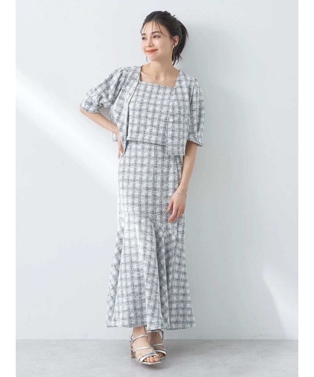 earth music&ecology ＳＥＴ２点　カットソーツィードアンサンブル 