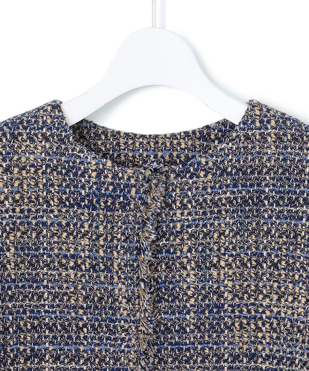 23区 GIOLICA ノーカラー ツイード ジャケット 