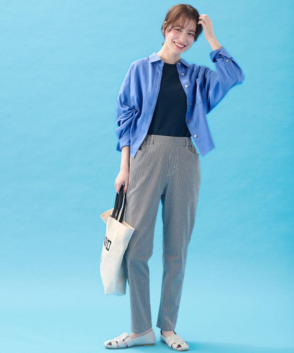 ANY 【手洗い可能】ヨーロピアンリネンシャツブラウス 