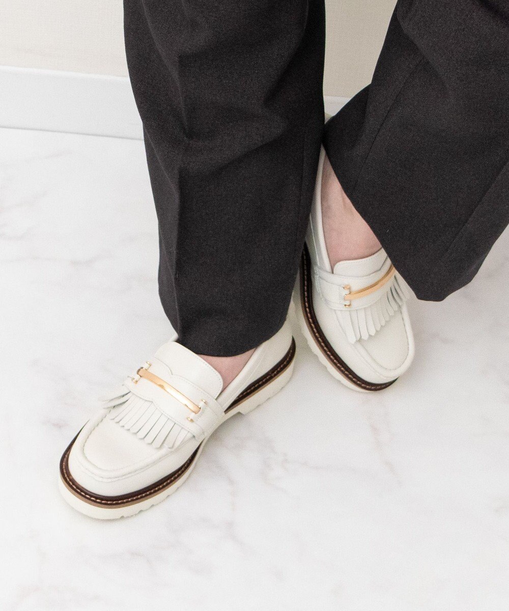 Bridget Birkin 【PARADIS COULEUR】メタルバーフリンジローファー 