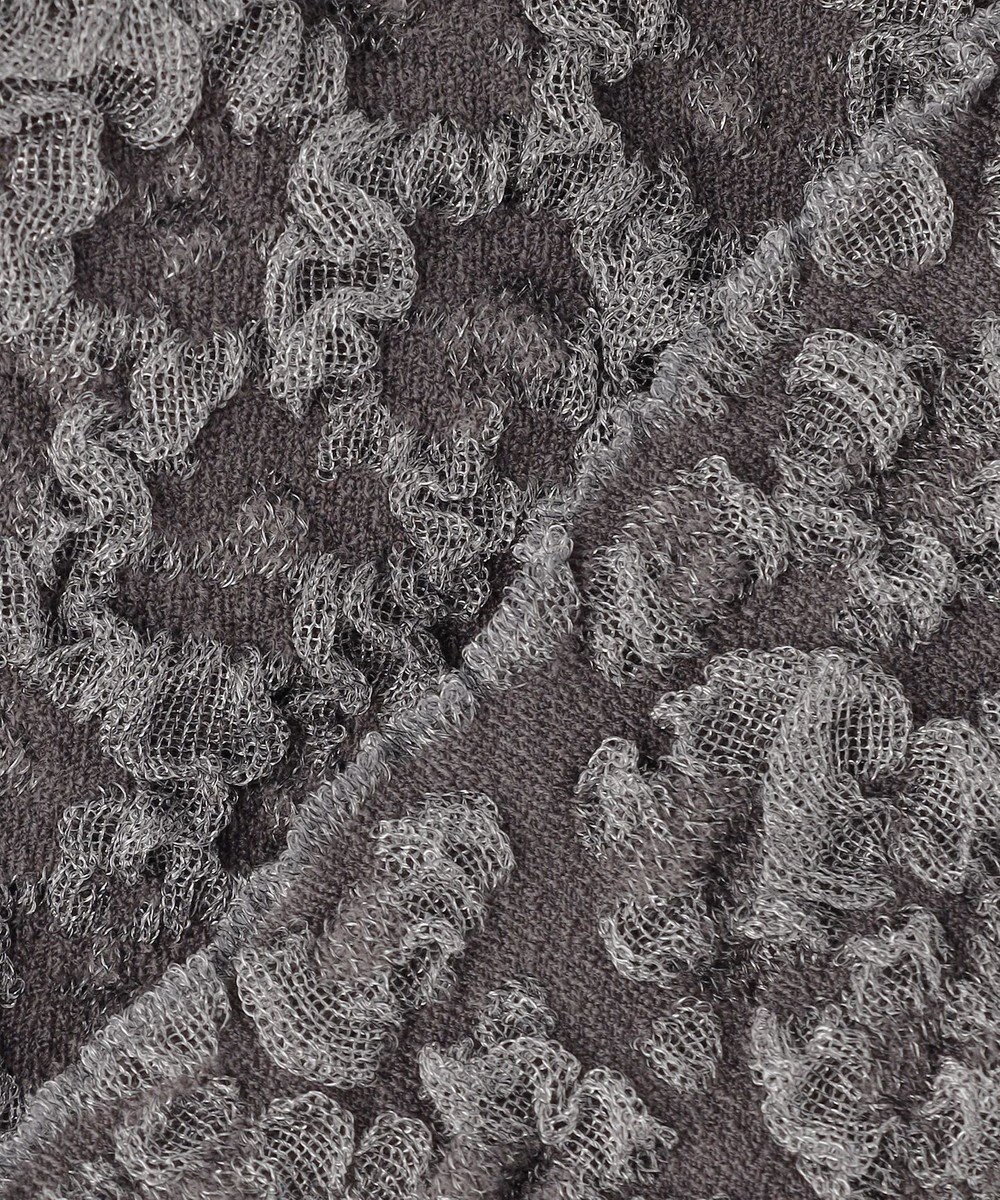 自由区 【カトリエムブーケ】Une forme bosselee ギャザーディテールボタンフロントプルオーバー 