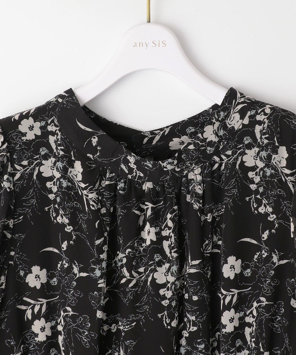 ANY SIS 【洗える】フラワープリント ワンピース 