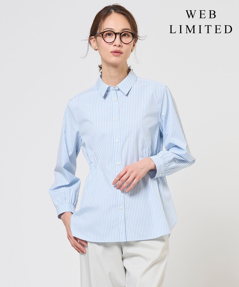 J.PRESS LADIES S 【WEB限定カラーあり】コンパクトエステネージュ シャーリング ブラウス 