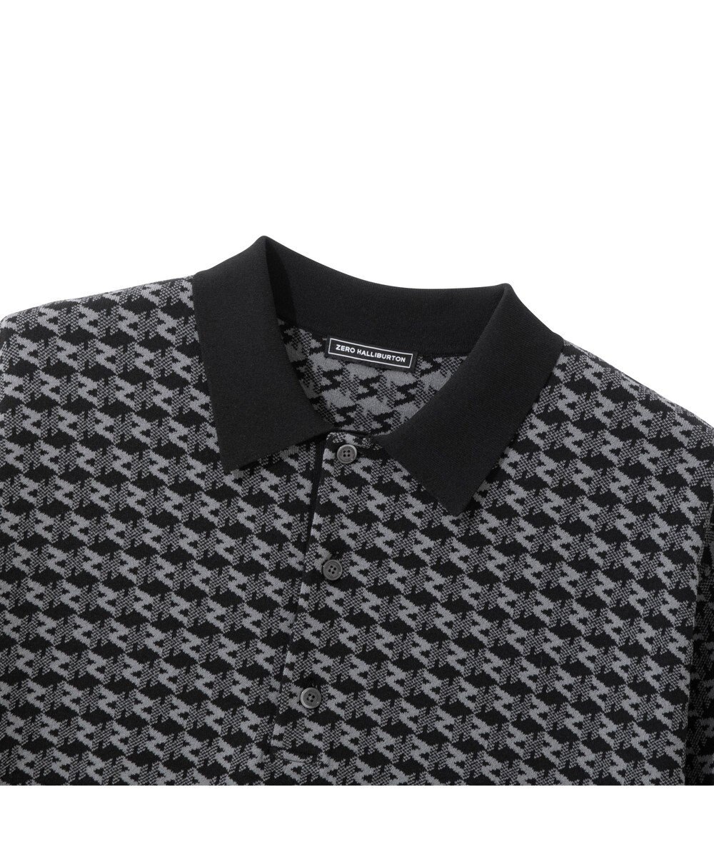 ZERO HALLIBURTON 半袖モノグラムニットポロシャツ ZHG-M5A4d 85116 