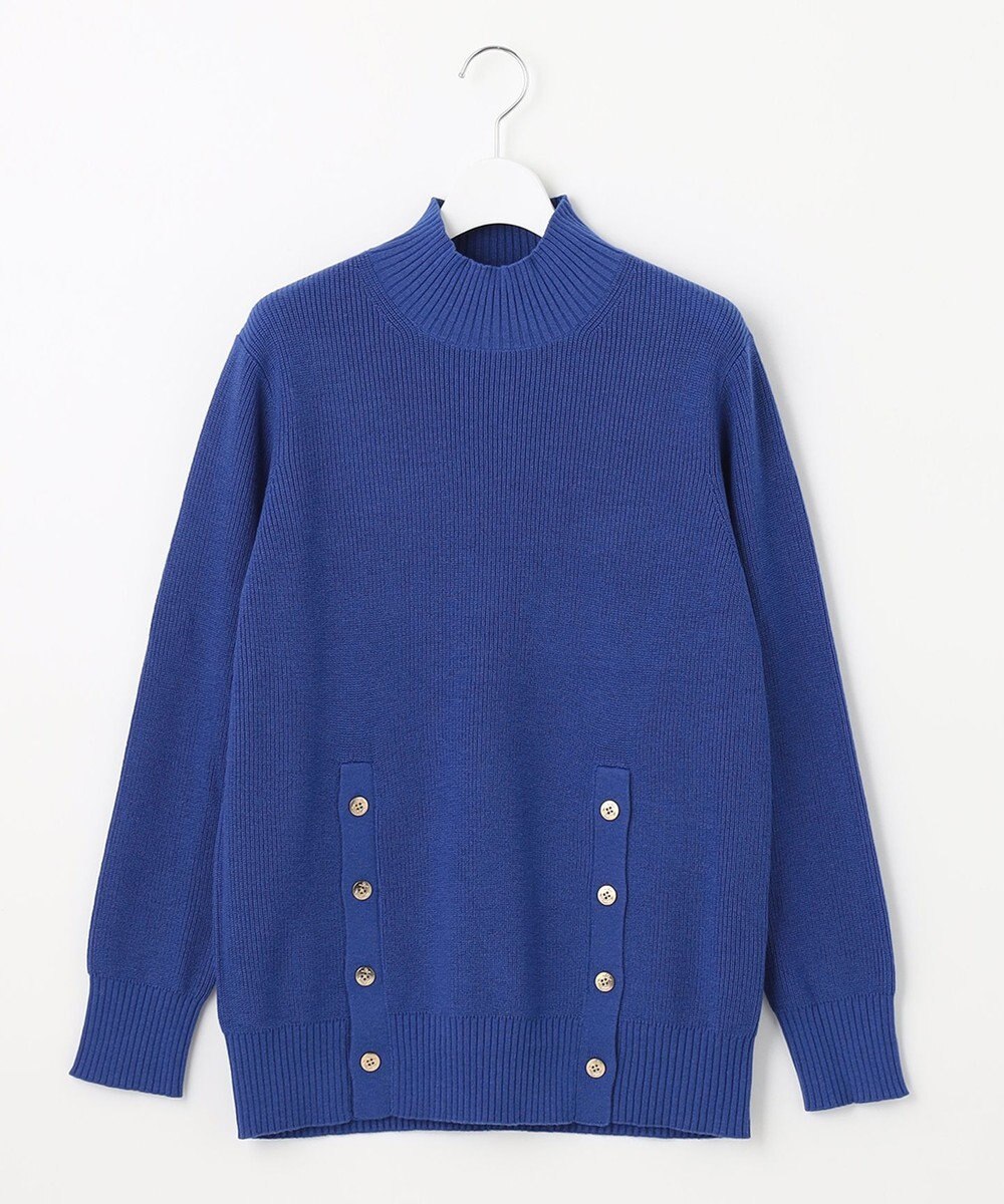 J.PRESS LADIES 【洗える】SEMI WORSTED ハイネック ニット 