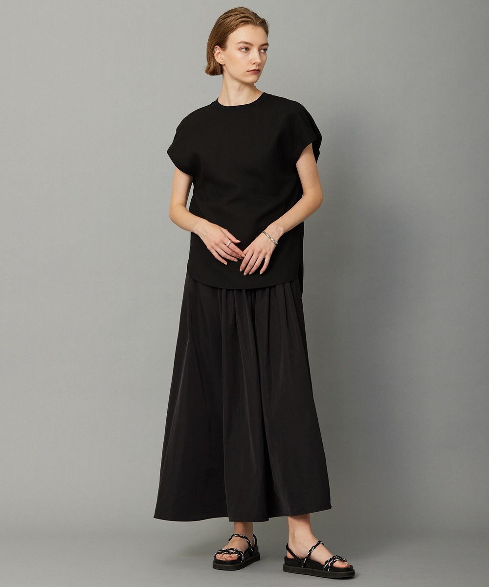 ICB 【洗える】FluidBackSatin ラウンドヘムプルオーバー 