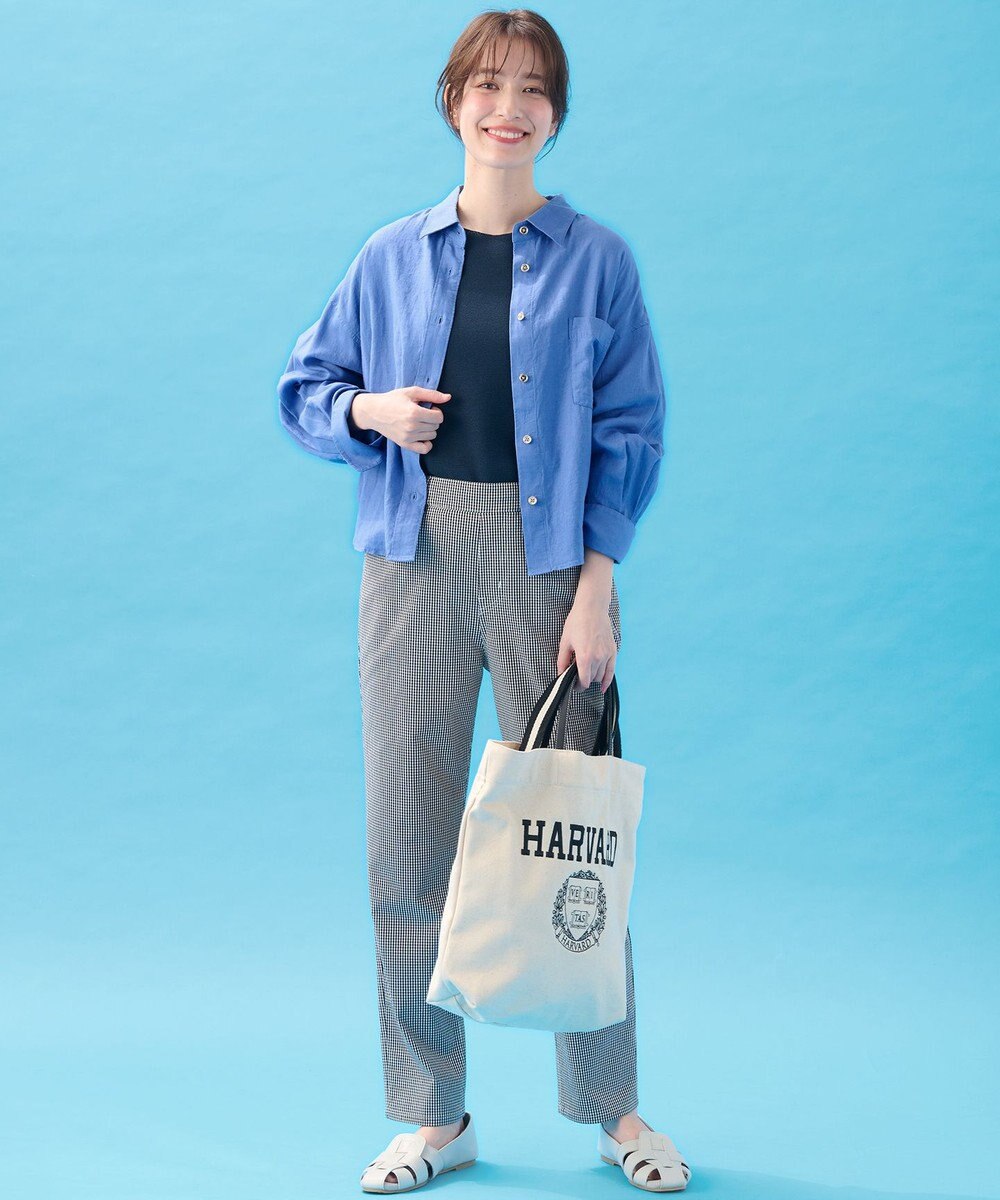 ANY 【手洗い可能】ヨーロピアンリネンシャツブラウス 