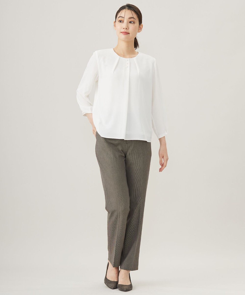 J.PRESS LADIES L ストレッチジョーゼット カットソー 