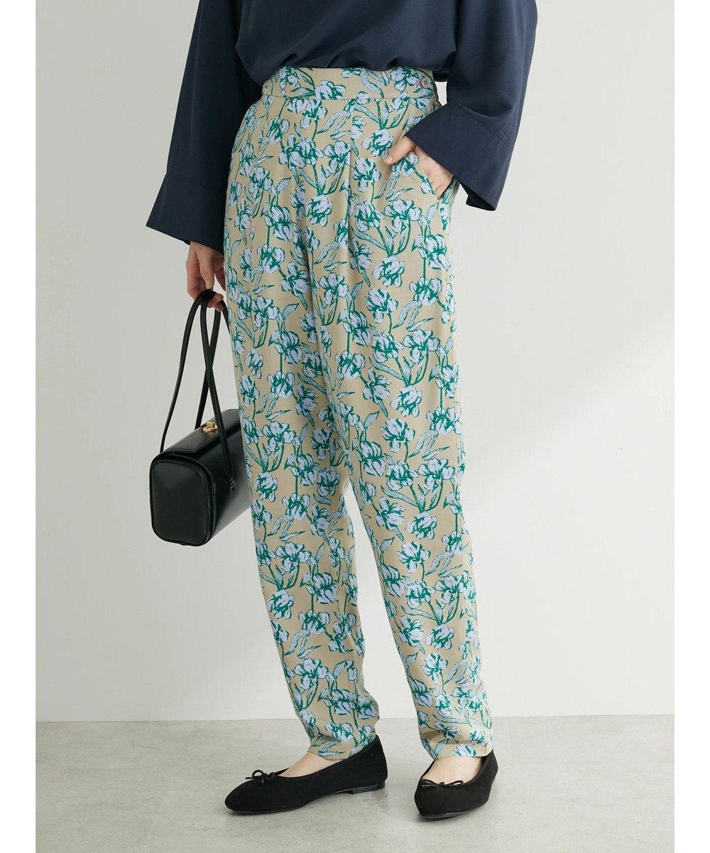 Green Parks Ｂ．レーヨン混プリントパンツ 