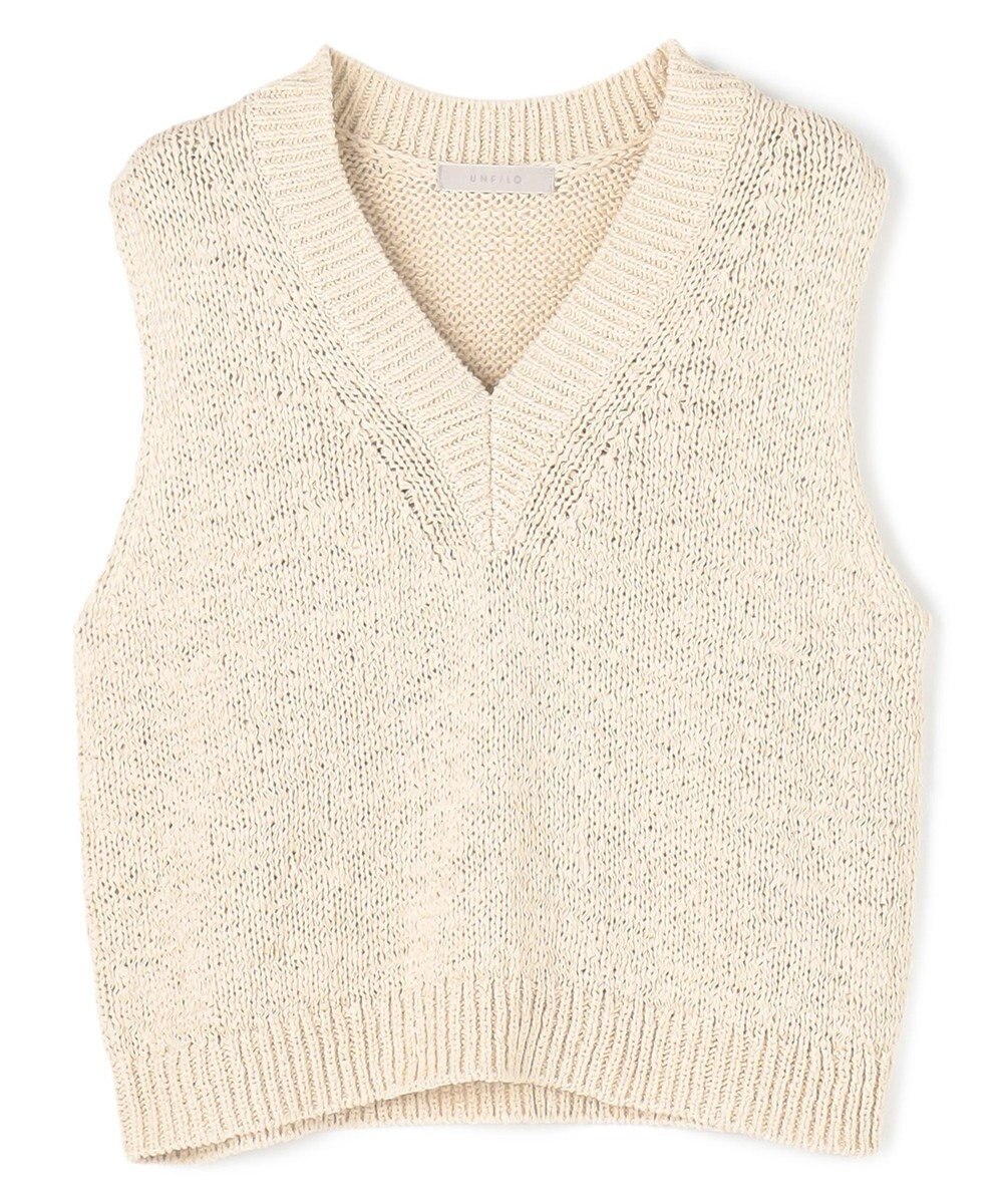UNFILO テープヤーンニット ベスト 
