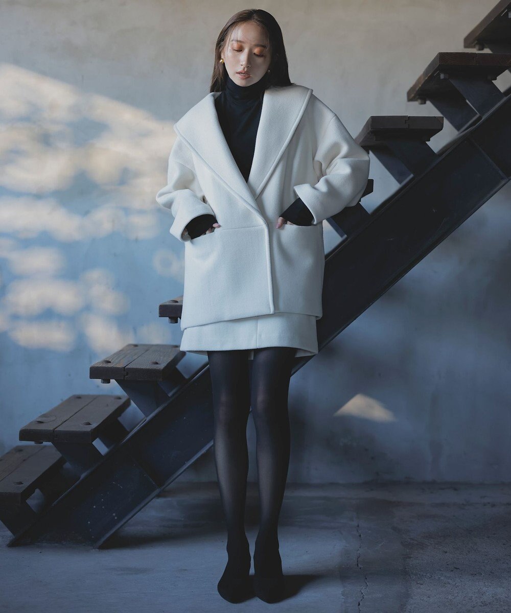 uncrave プルーフ メルトン ミニスカート（uncrave STANDARD） 