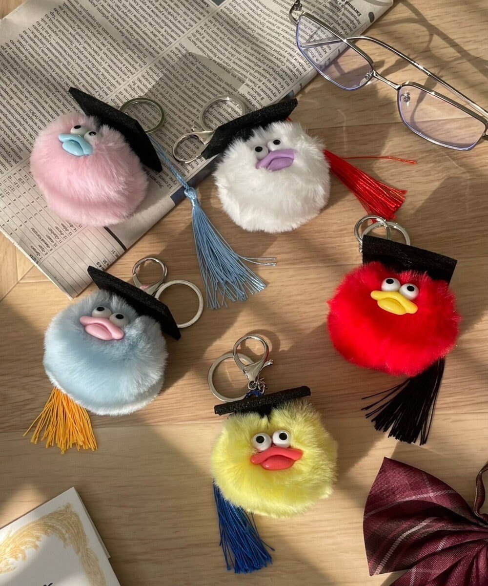 WEGO 卒業おめおめモンスターぬいぐるみキーホルダー 