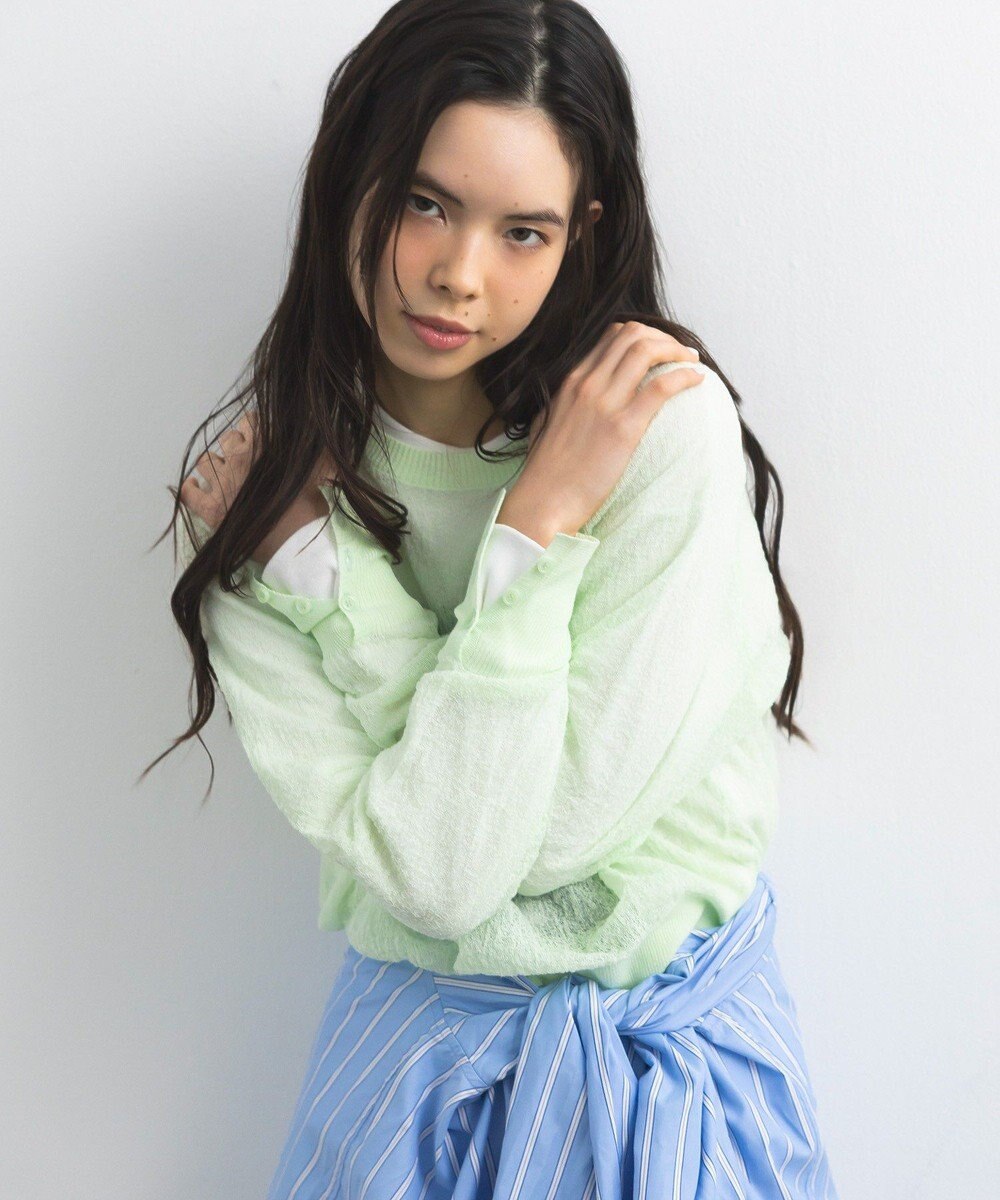 CRAFT STANDARD BOUTIQUE ジョーゼットシアーニットプルオーバー 