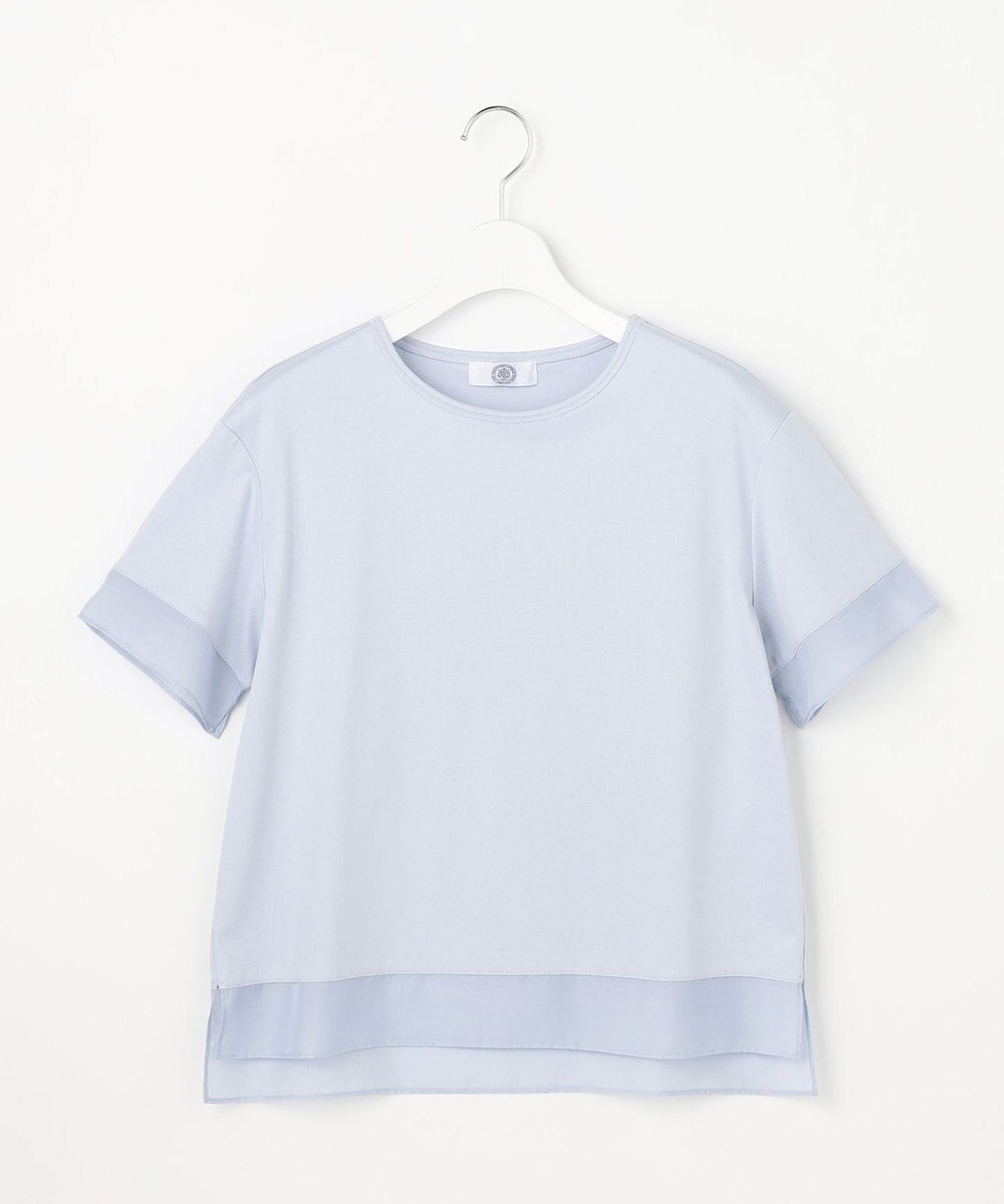 J.PRESS LADIES S 【シーンレスに活躍】コットンスムース シアーデザイン カットソー 