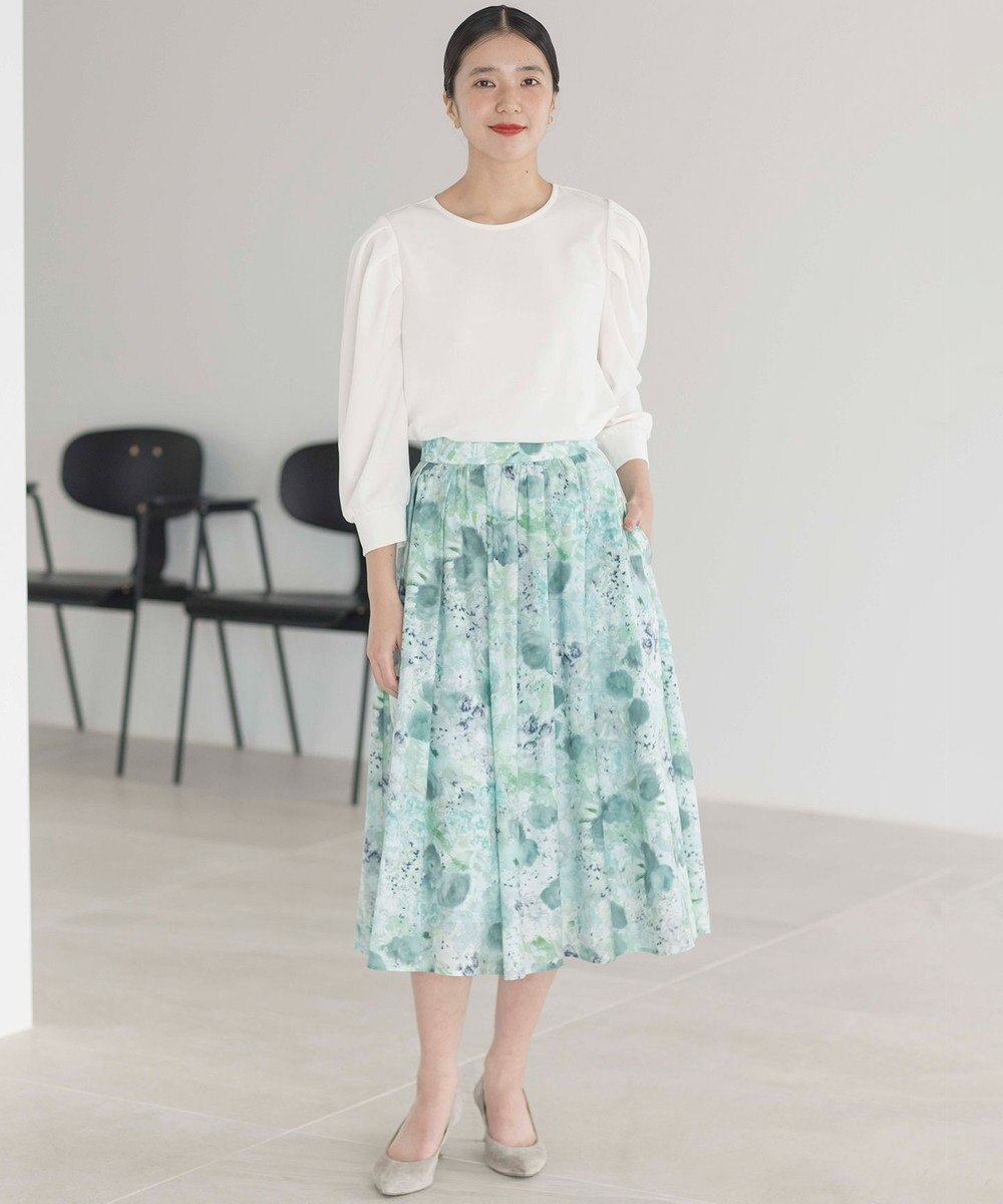 組曲 ライトアムンゼンジャージーバックリボン トップス 