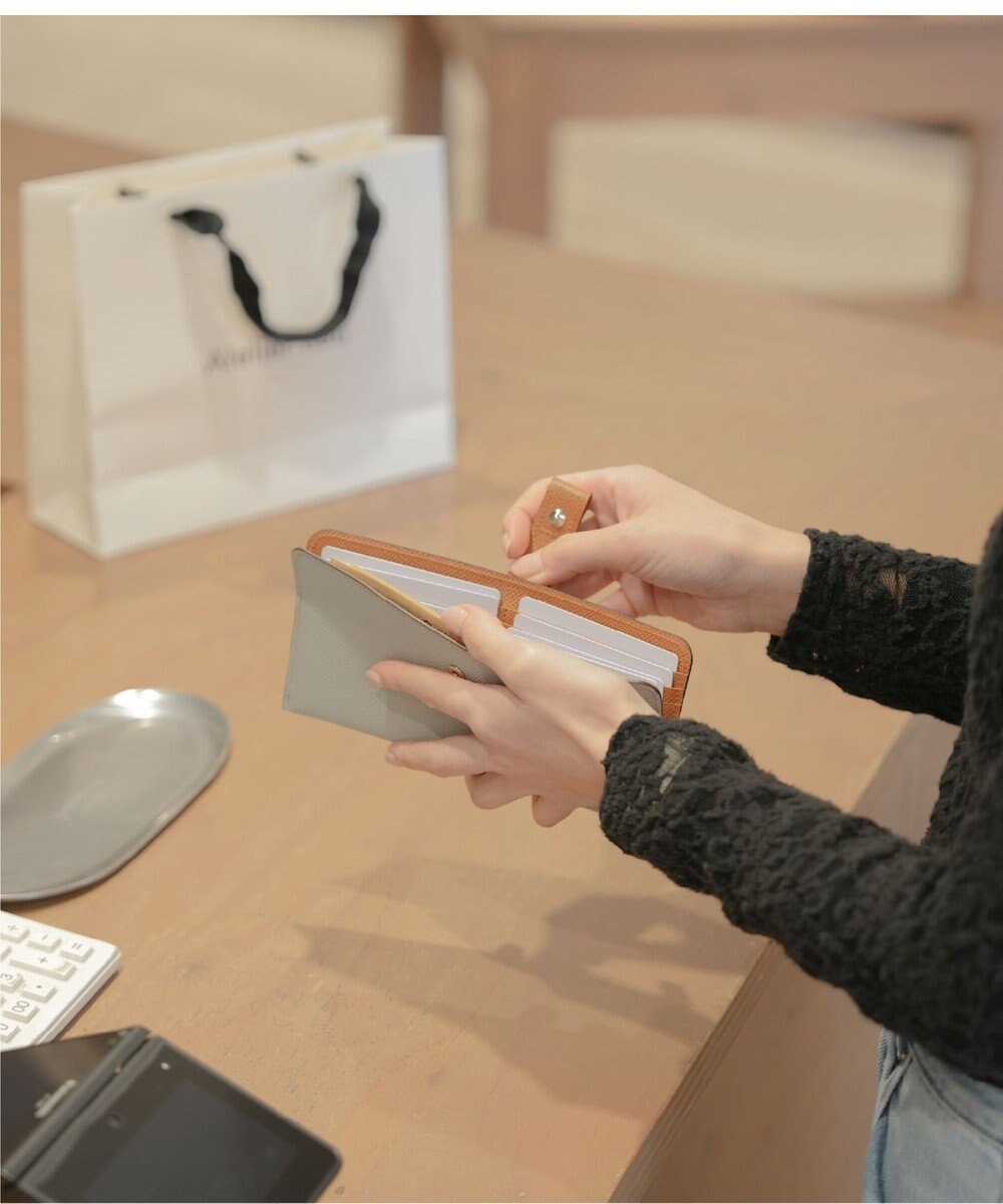 Atelier nuu 日本製 本革 バイカラーnoble スマートロングウォレット 