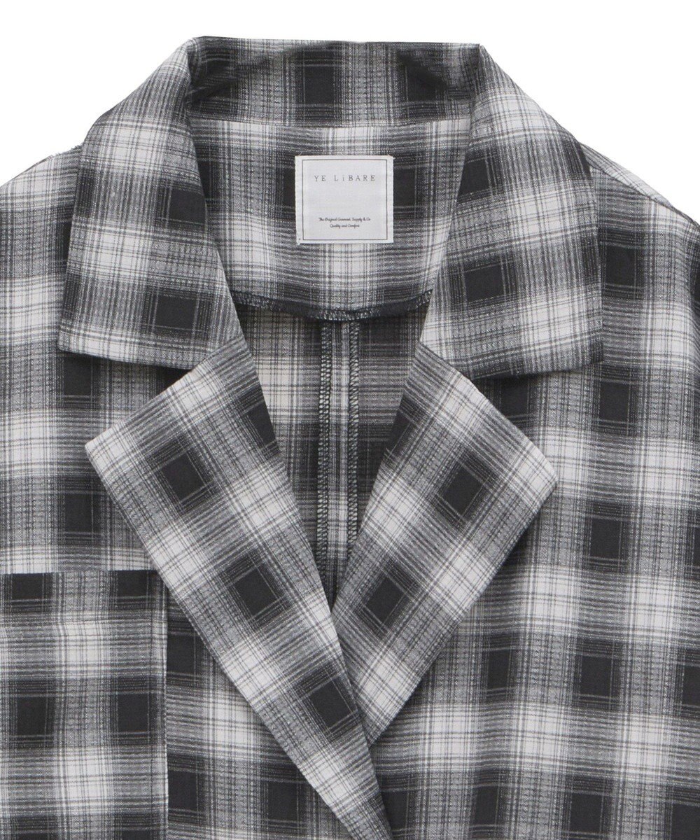 Green Parks チェック５分袖ジャケット 