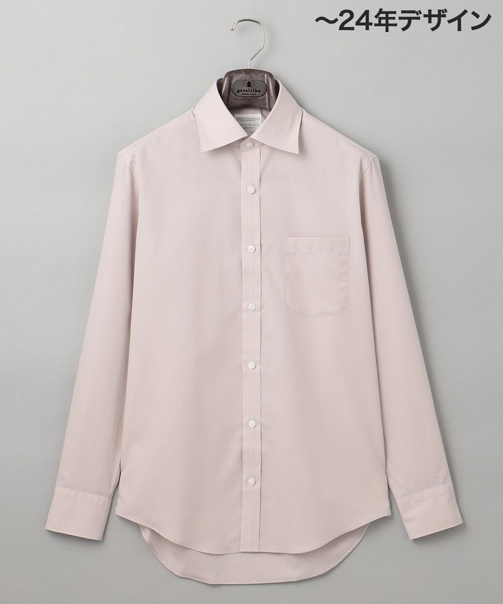 GOTAIRIKU 【形態安定】PREMIUMPLEATS_レギュラーカラー 通年ドレスシャツ_アイボリー(25年春夏モデル) 