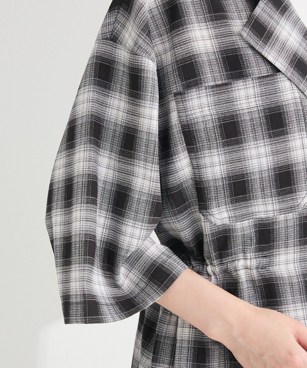 Green Parks チェック５分袖ジャケット 