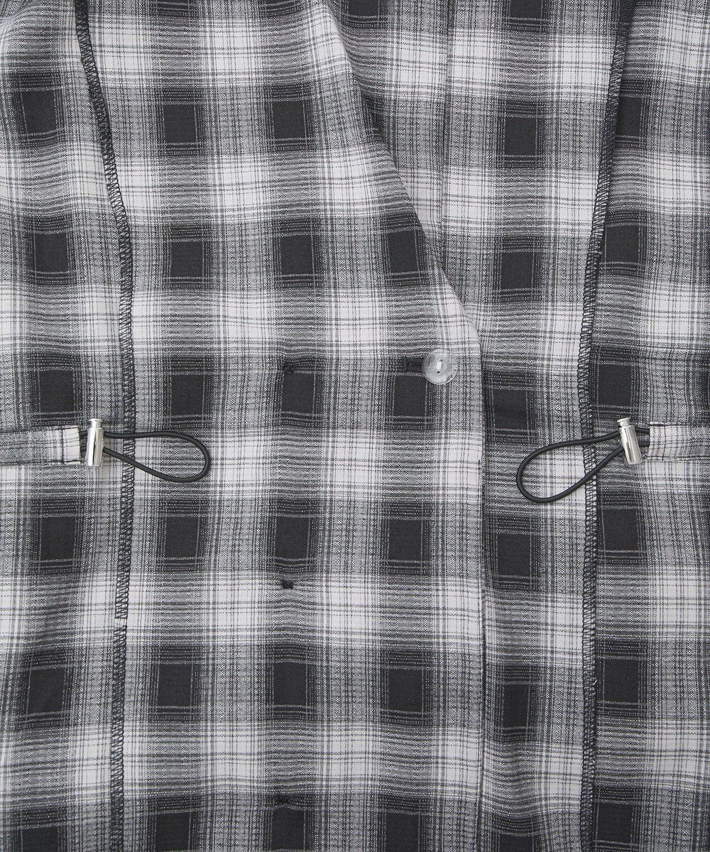 Green Parks チェック５分袖ジャケット 