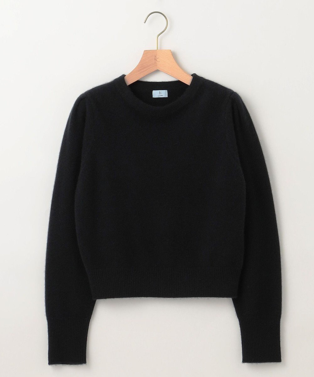 組曲 L 【アンサンブル対応可】ピュアカシミヤクロップド丈ニット 