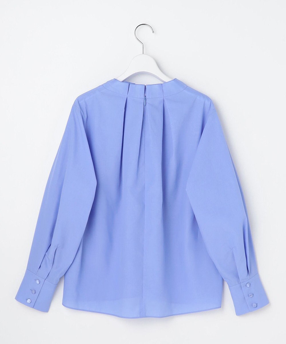 自由区 【カタログ掲載】ナチュラルタッチスタンドカラー ブラウス 