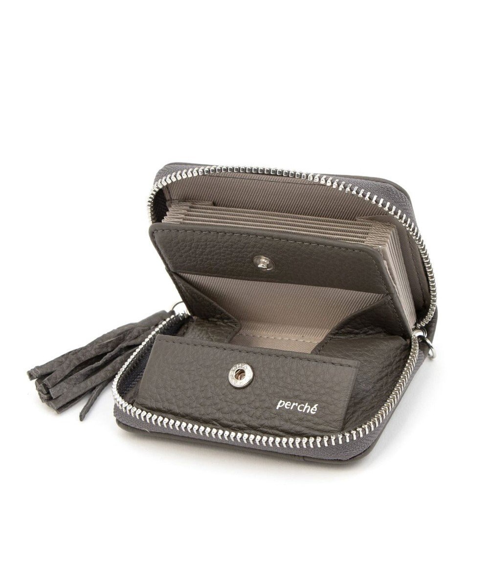 UNBILLION ペルケ perche / ドット型押し・ジャバラチャームウォレットショルダー 