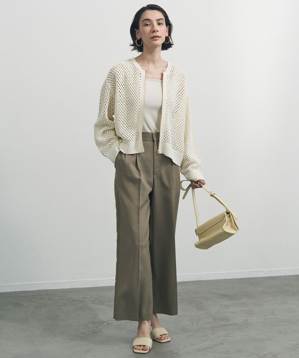 UNFILO 【セットアップ着用可】TENNEN TOUCH タックワイドパンツ 