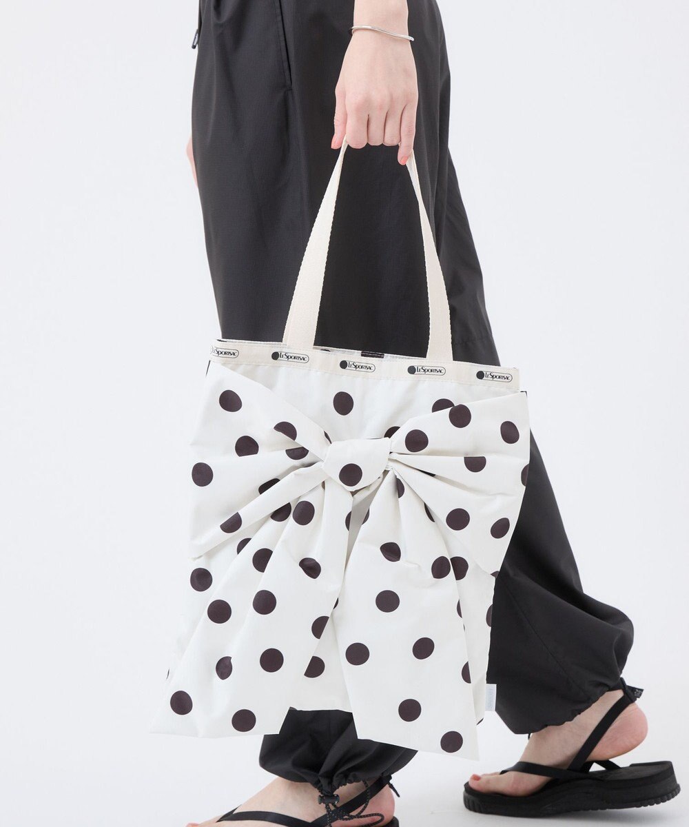 LeSportsac LG BOW EMERALD TOTE/ノワールポルカドットスナイデル 