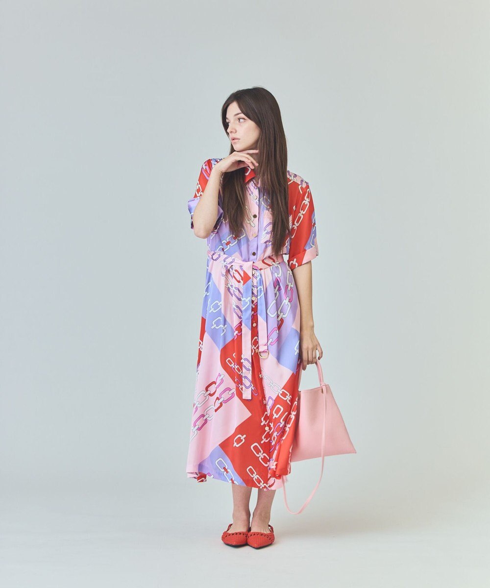 GRACE CONTINENTAL チェーンシャツドレス 