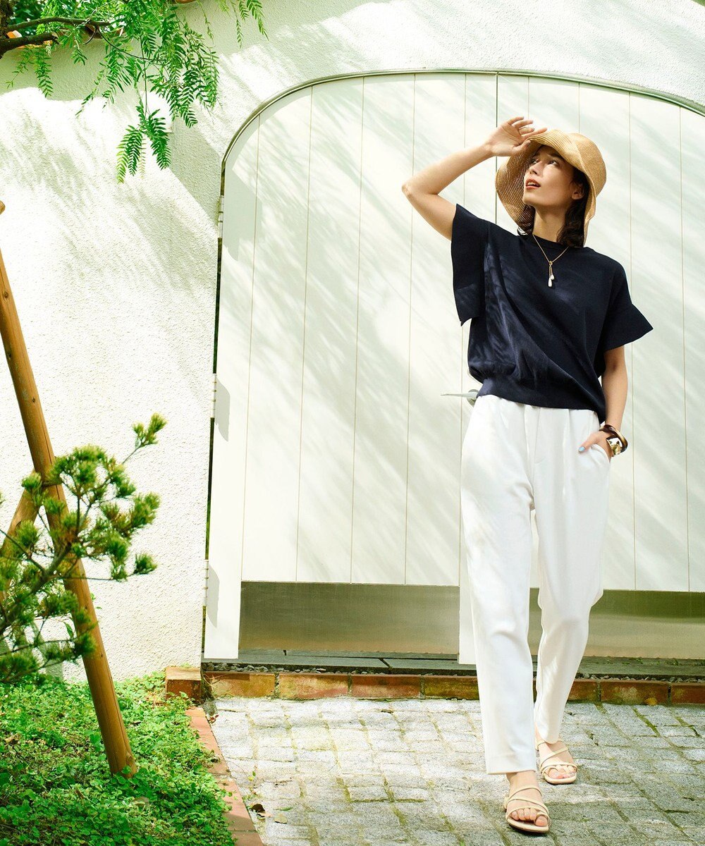 UNFILO UVモイストフレアースリーブニット 