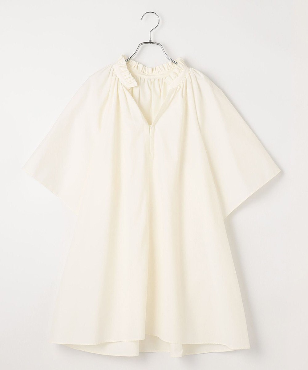 #Newans 【ANSWER for 骨格ナチュラル】ギャザーネックフレアスリーブチュニック 